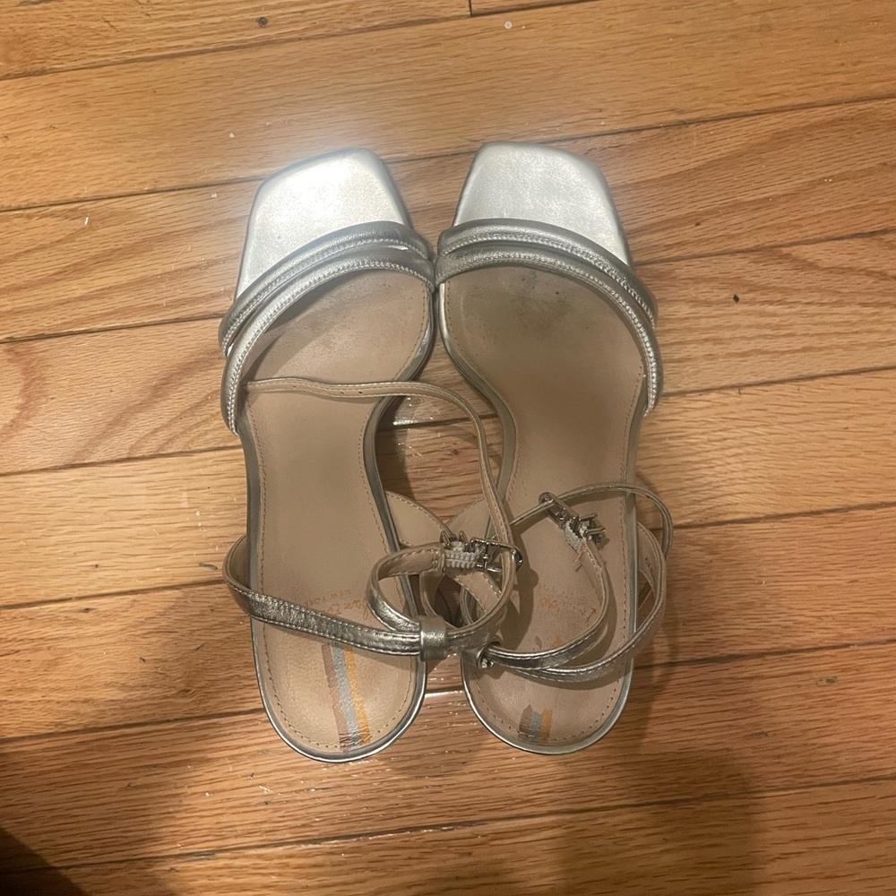Sam Edelman Metallic Silver Heels
